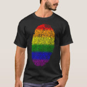 LGBT-vingerafdruk T-shirt (Voorkant)
