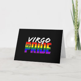 LGBT Virgo Pride Flag Zodiac Sign Kaart