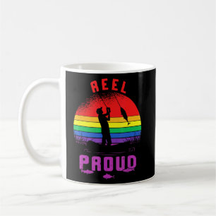 Lgbt Vist Reel Proud Gay Angler Retro Queer Pri Koffiemok