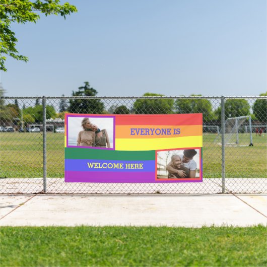 LGBT-vlag aangepaste foto Spandoek (Insitu)