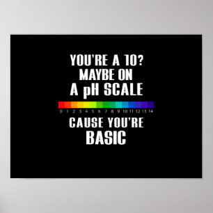 LGBT-vlag (Basic) op pH-schaal Poster