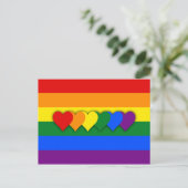 LGBT-vlag Briefkaart (Staand voorkant)