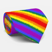 LGBT+ Vlag Diagonale Streep Stropdas (Opgerold)