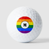 LGBT vlag Drawstring Backpack Golfballen (Voorkant)