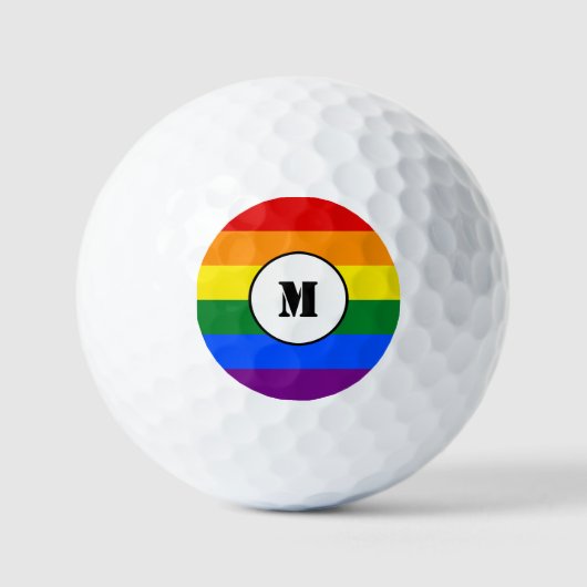 LGBT vlag Drawstring Backpack Golfballen (Voorkant)