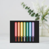 LGBT-vlag Gay Pride  Briefkaart (Staand voorkant)