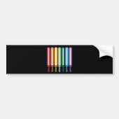 LGBT-vlag Gay Pride  Bumpersticker (Voorkant)