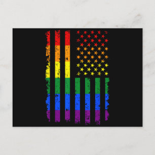 LGBT-vlag Gay Pride-maand Transgender Briefkaart
