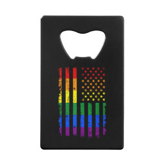 LGBT-vlag Gay Pride-maand Transgender Creditkaart Flessenopener