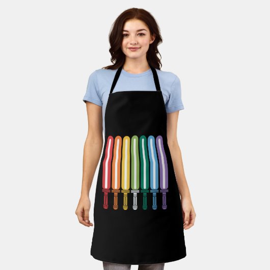 LGBT-vlag Gay Pride  Schort (Gedragen)