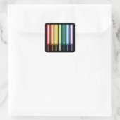 LGBT-vlag Gay Pride Vierkante Sticker (Tas)