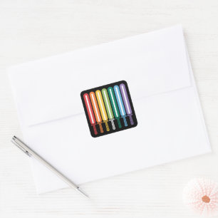 LGBT-vlag Gay Pride Vierkante Sticker