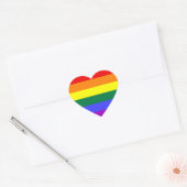 LGBT-vlag Hart Sticker (Envelop)