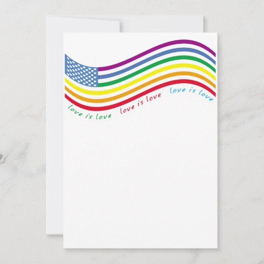 LGBT-vlag Kaart (Voorkant)