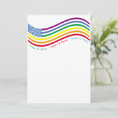 LGBT-vlag Kaart (Staand voorkant)
