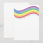 LGBT-vlag Kaart (Voorkant / Achterkant)