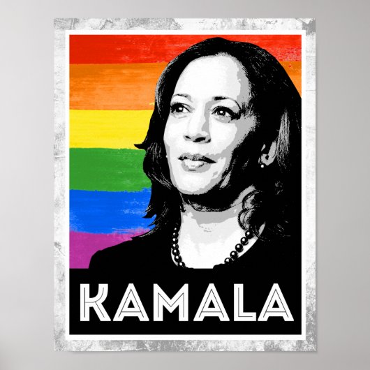 LGBT-vlag - KAMALA HARRIS 2020 Poster (Voorkant)