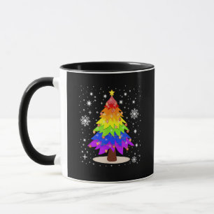 LGBT-vlag Kerstboom Prettig kerstfeest Gay LGBT Mok
