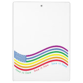 LGBT-vlag Klembord (Achterkant)