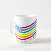 LGBT-vlag Koffiemok (Voorkant links)