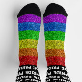 LGBT vlag levendige glitter sparkle patroon trots Sokken (Top)