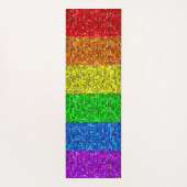LGBT vlag levendige regenboog glitter sparkle trot Yogamat (Achterkant)