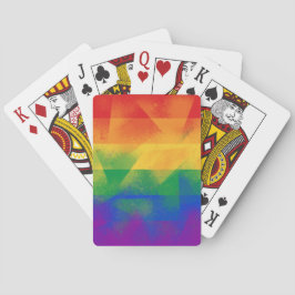 LGBT-vlag Modern Abstract ontwerp Pokerkaarten