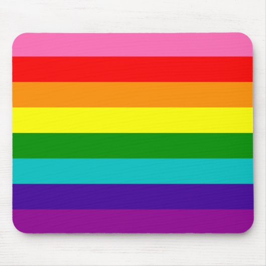 LGBT-vlag Mousepad Muismat (Voorkant)