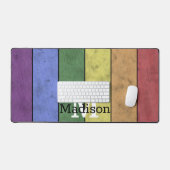  LGBT-vlag: ongeremde regenboogmonogram Bureaumat (Keyboard & Muis)