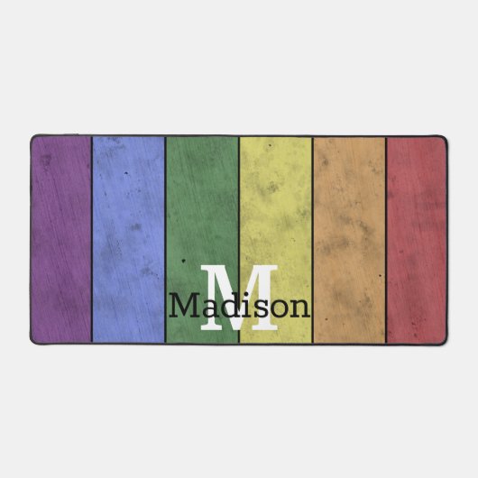  LGBT-vlag: ongeremde regenboogmonogram Bureaumat (Voorkant)