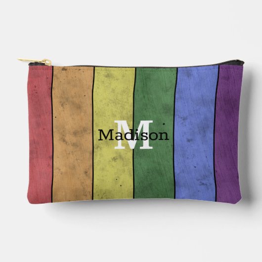  LGBT-vlag: ongeremde regenboogmonogram Etui (Voorkant)