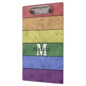  LGBT-vlag: ongeremde regenboogmonogram Klembord (Links)