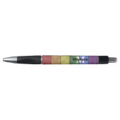  LGBT-vlag: ongeremde regenboogmonogram Pen (Voorkant)