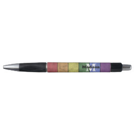  LGBT-vlag: ongeremde regenboogmonogram Pen