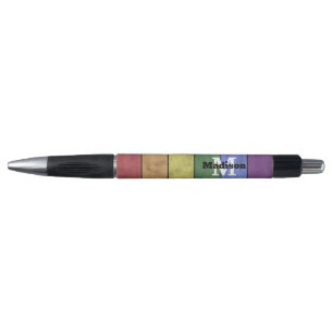  LGBT-vlag: ongeremde regenboogmonogram Pen