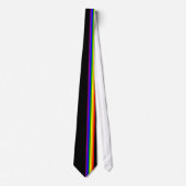 LGBT-vlag op zwart Stropdas (Voorkant)