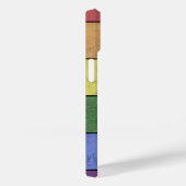  LGBT vlag pride noodgedwongen zwart Monogram Case-Mate iPhone Case (Achterkant / Rechts)