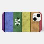  LGBT vlag pride noodgedwongen zwart Monogram Case-Mate iPhone Case (Achterkant (horizontaal))