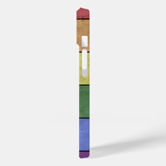  LGBT vlag pride noodgedwongen zwart Monogram Case-Mate iPhone Case (Achterkant / Links)