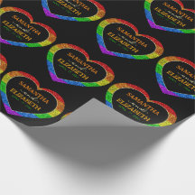 LGBT vlag regenboog hart sparkles homohuwelijk