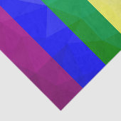 LGBT-vlag regenboog lijnen geometrisch mesh patroo Tissuepapier (Detail)