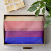 LGBT-vlag regenboog lijnen geometrisch mesh patroo Tissuepapier (Geschenk)