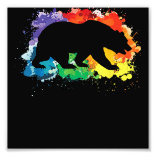 LGBT vlag Regenboog Pride Happy Valentines Dag Foto Afdruk