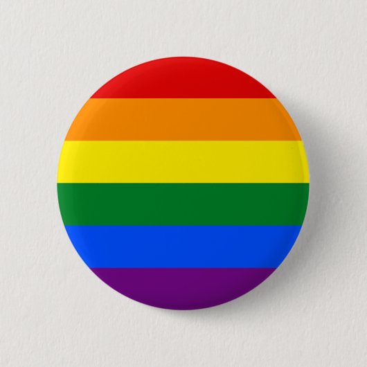 LGBT-vlag (regenboog) Ronde Button 5,7 Cm (Voorkant)