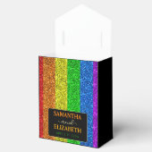 LGBT-vlag regenboog sparren homoseksuele bruiloft Bedankdoosjes (Geopend)