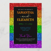 LGBT-vlag regenboog sparren homoseksuele bruiloft Programmakaart (Voorkant)