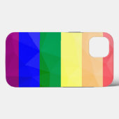 LGBT-vlag regenbooglijnen geometrisch gaaspatroon Case-Mate iPhone Case (Achterkant (horizontaal))