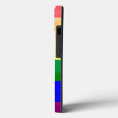 LGBT-vlag regenbooglijnen geometrisch gaaspatroon Case-Mate iPhone Case (Achterkant / Links)