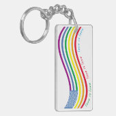 LGBT-vlag Sleutelhanger (Voorkant Links)