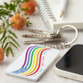 LGBT-vlag Sleutelhanger (Voorkant Rechts)